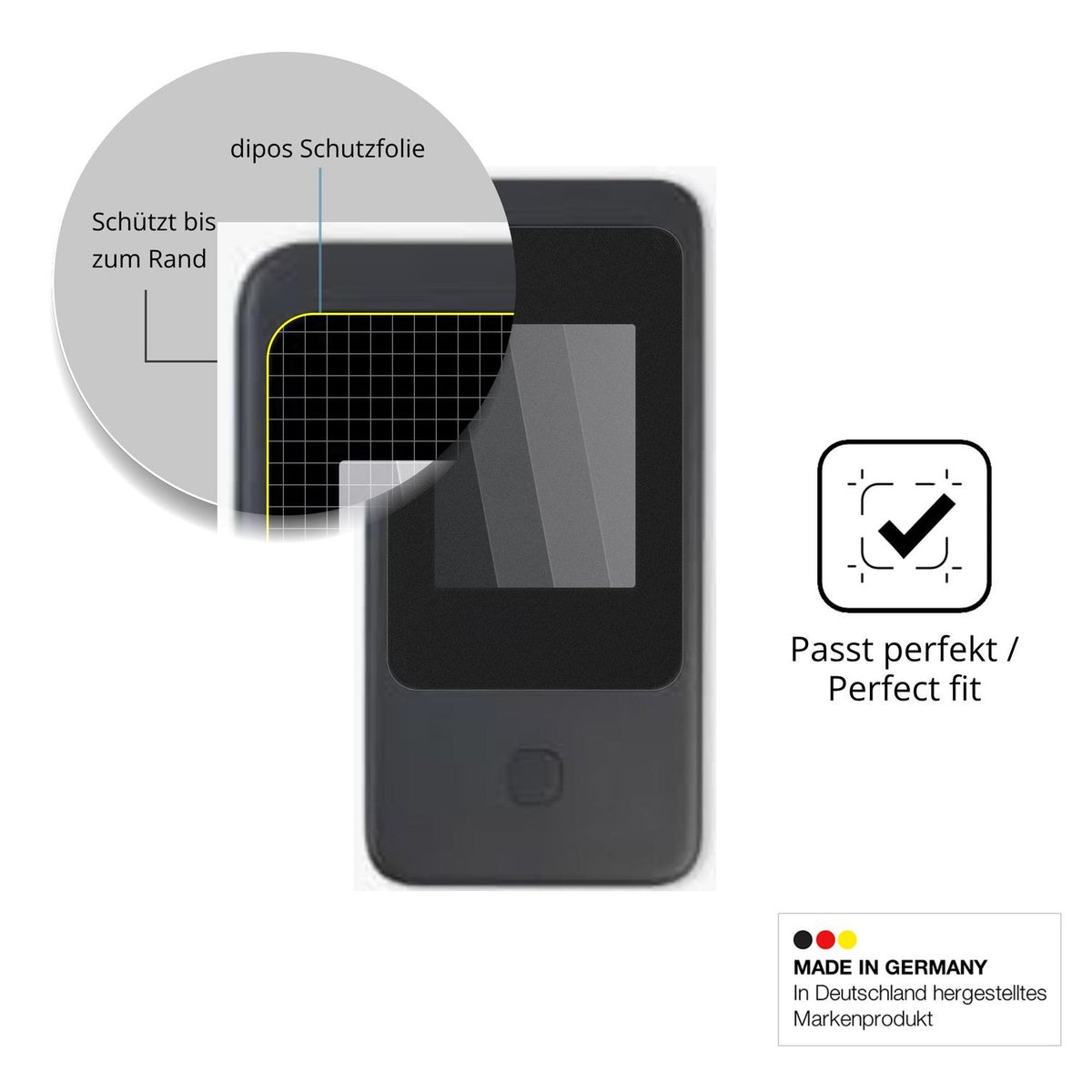 Schutz gegen Kratzer auf dem GL.iNet MUDI 7 GL-E5800 Glas durch Schlüssel oder Ähnliches