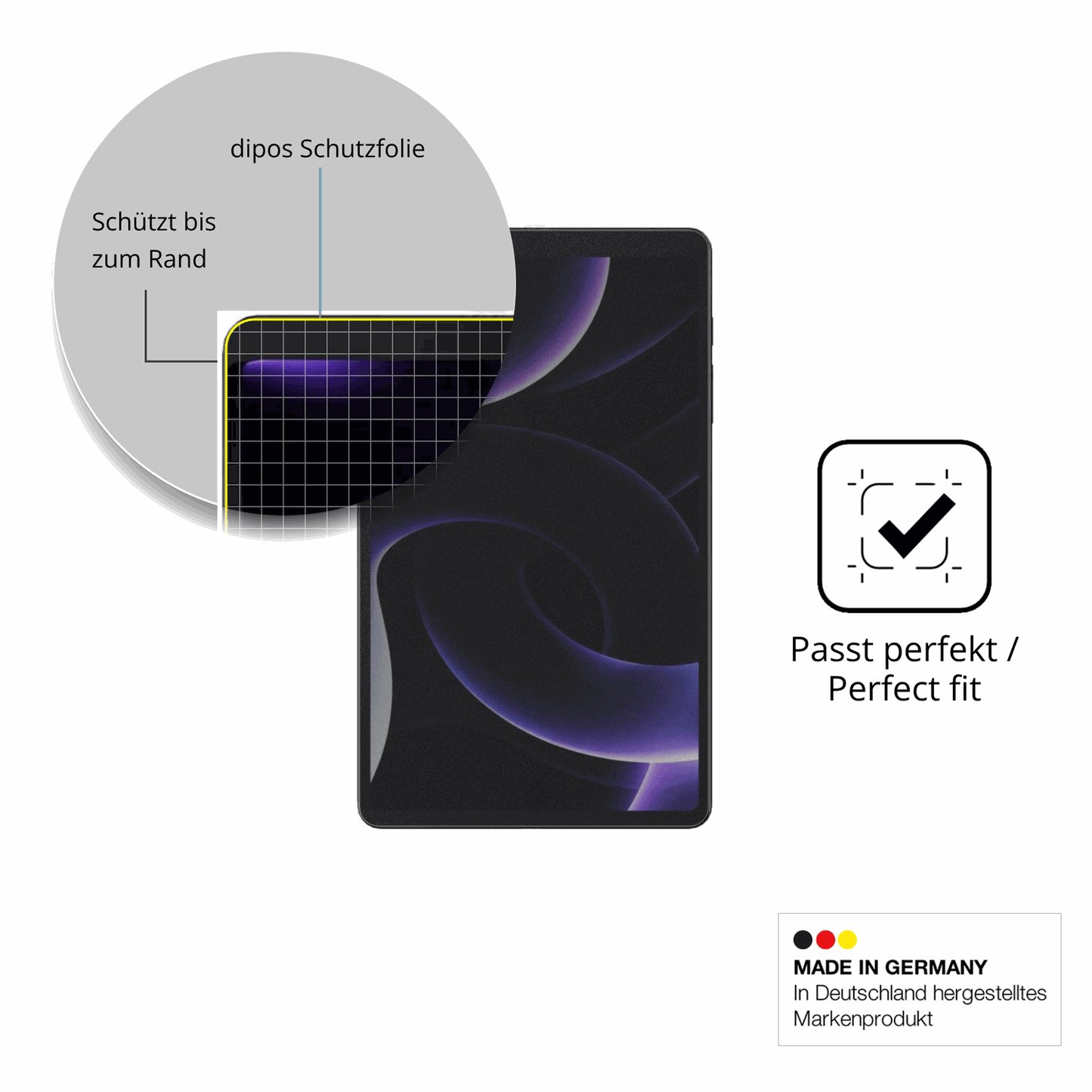Schutz gegen Kratzer auf dem Headwolf FPad 6 SE Glas durch Schlüssel oder Ähnliches