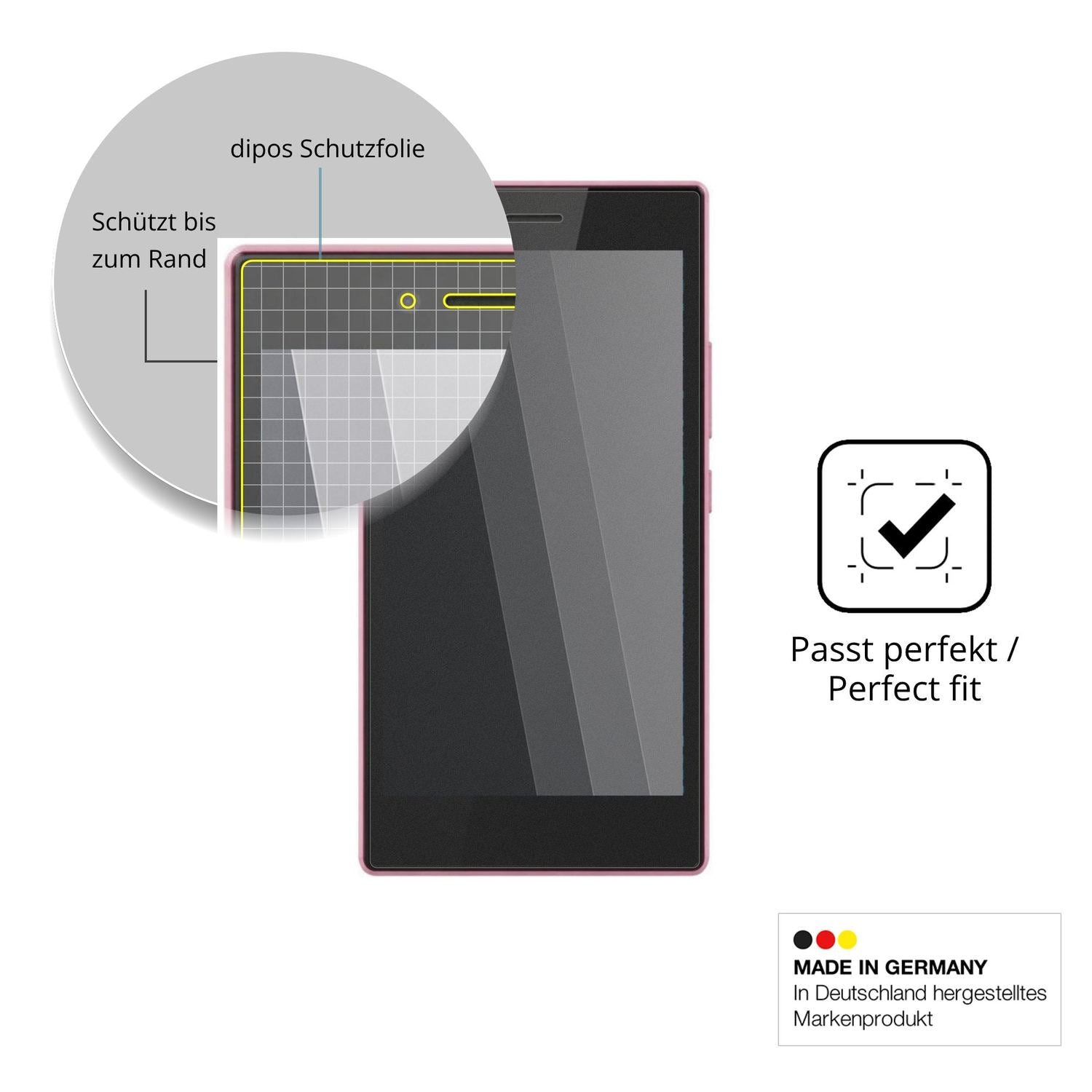 Schutz gegen Kratzer auf dem HMD Asha 505 Glas durch Schlüssel oder Ähnliches
