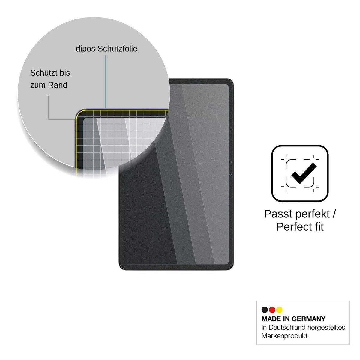 Blickschutzfolie für Honor Pad X7b matt Schutzfolie Privacy