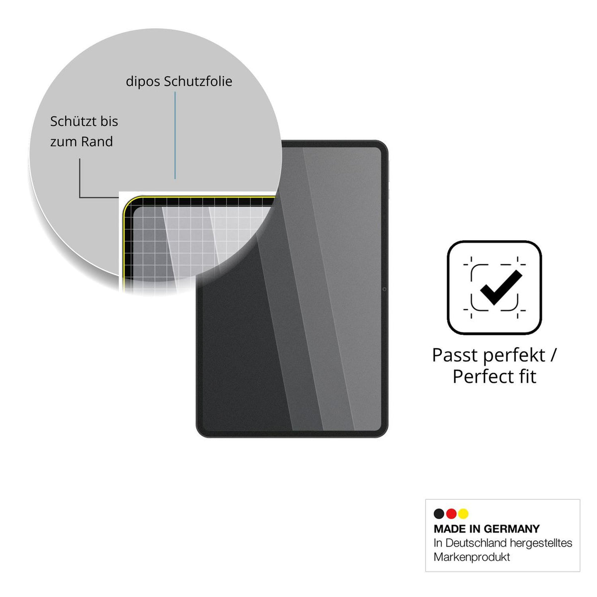 Schutz gegen Kratzer auf dem Honor Pad X9 Max Glas durch Schlüssel oder Ähnliches