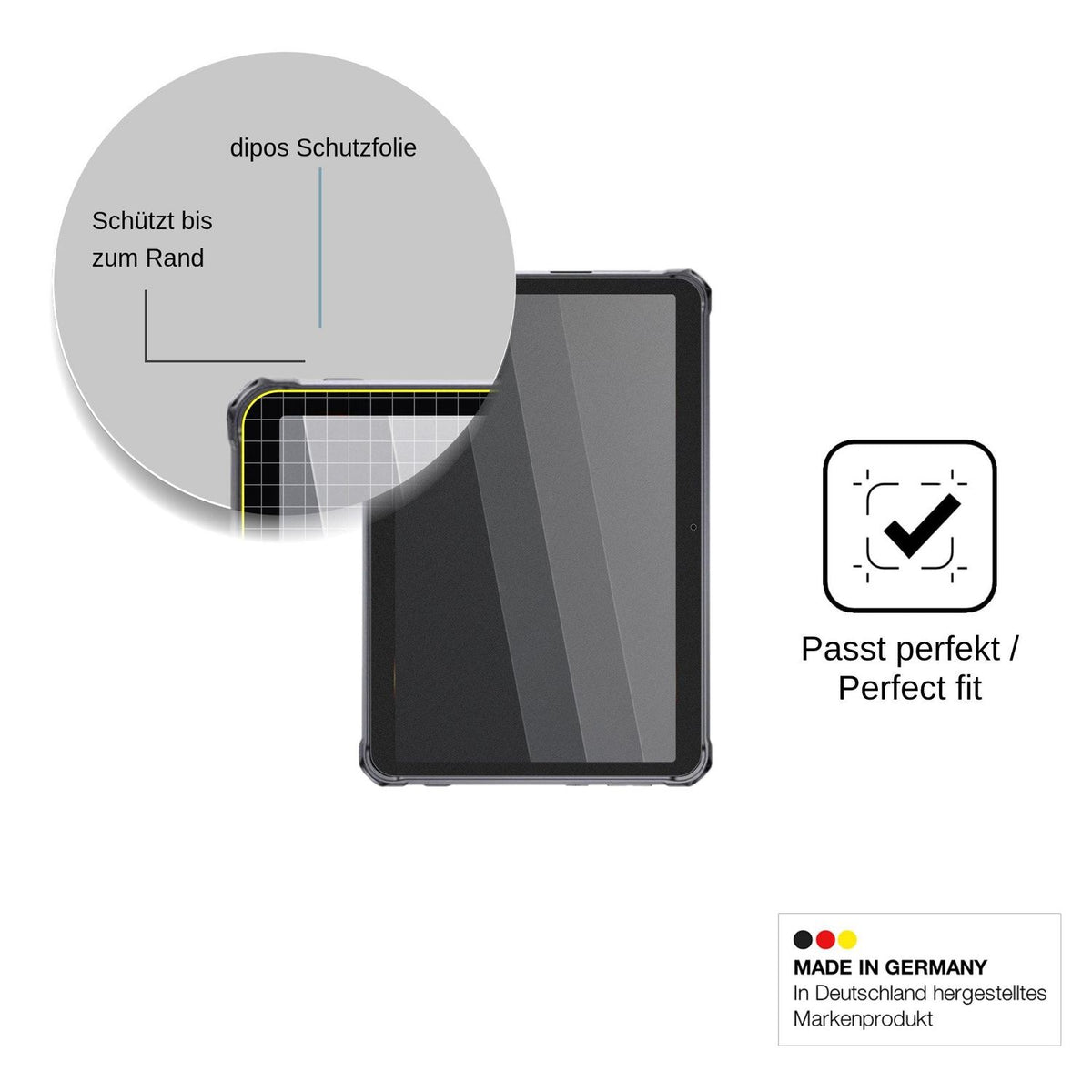 Blickschutzfolie für Hotwav Tab R7 Pro matt Schutzfolie Privacy