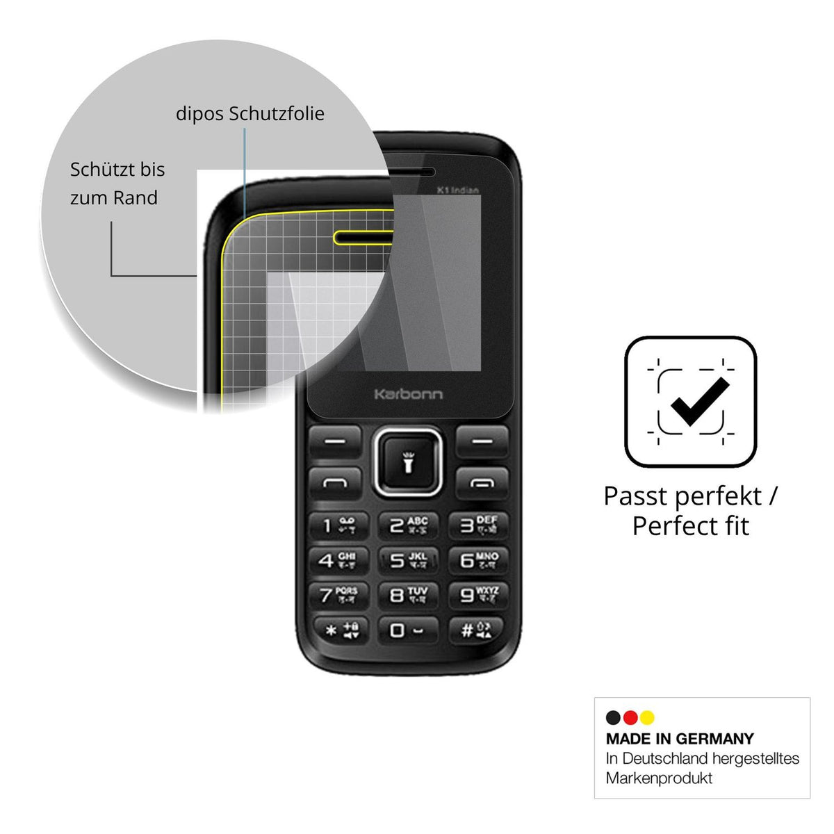 Schutz gegen Kratzer auf dem Karbonn K1 Indian Glas durch Schlüssel oder Ähnliches