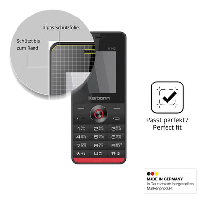 Schutz gegen Kratzer auf dem Karbonn K142 Glas durch Schlüssel oder Ähnliches