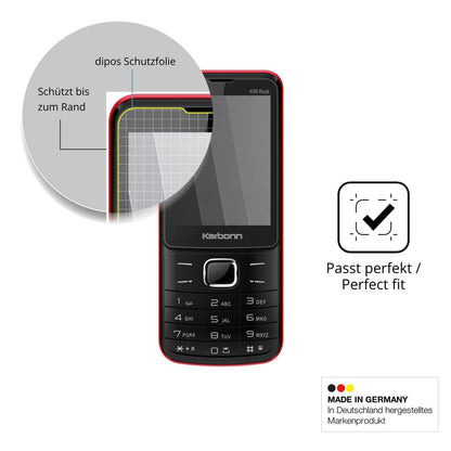 Schutz gegen Kratzer auf dem Karbonn K99 Rock Glas durch Schlüssel oder Ähnliches