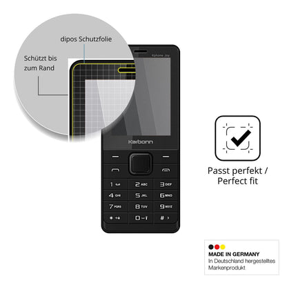 Schutz gegen Kratzer auf dem Karbonn Kphone Joy Glas durch Schlüssel oder Ähnliches