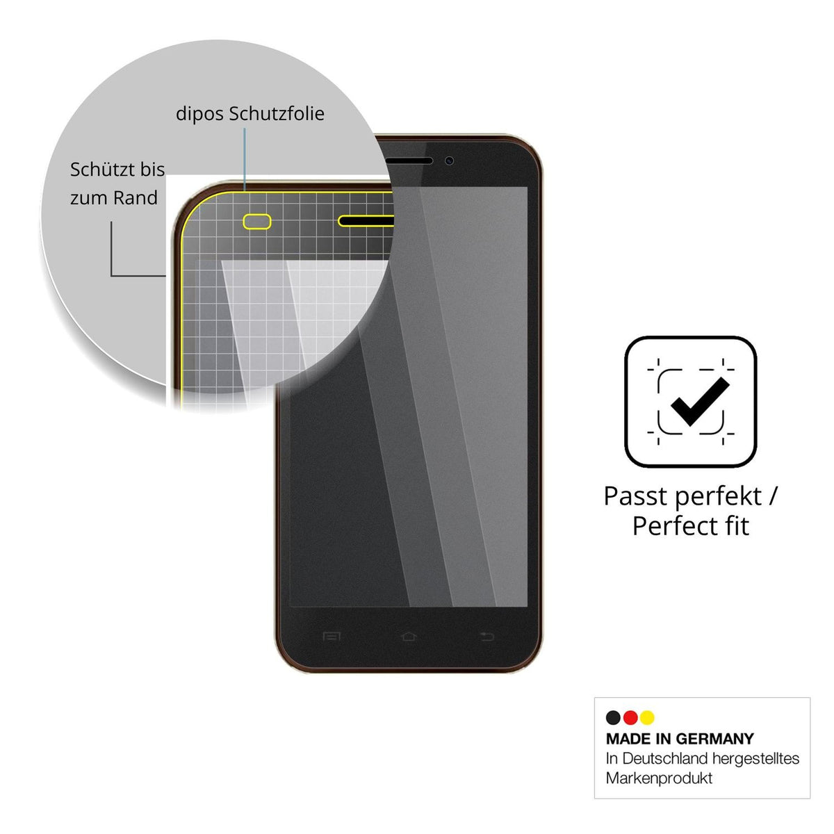 Schutz gegen Kratzer auf dem Karbonn Titanium S200 HD Glas durch Schlüssel oder Ähnliches
