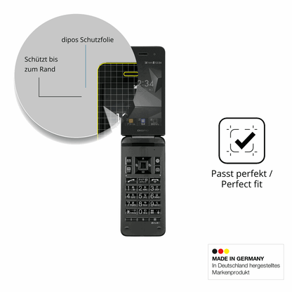 Schutz gegen Kratzer auf dem Kyocera Digno Keitai 4 Glas durch Schlüssel oder Ähnliches