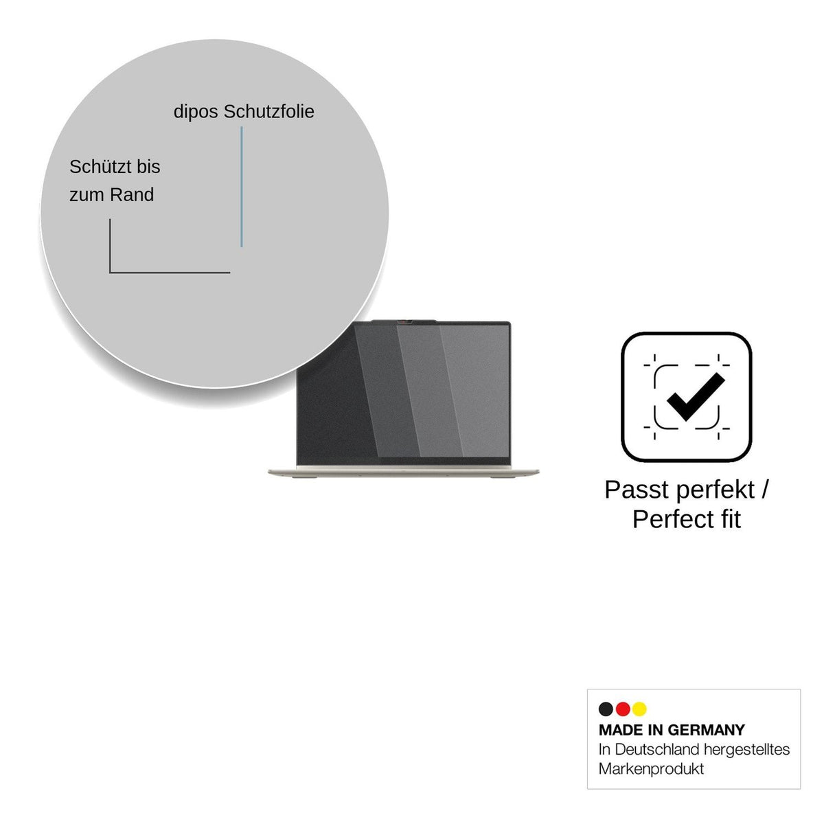 Blickschutzfolie für Lenovo Yoga 7 2in1 16AKP10 matt Schutzfolie Privacy