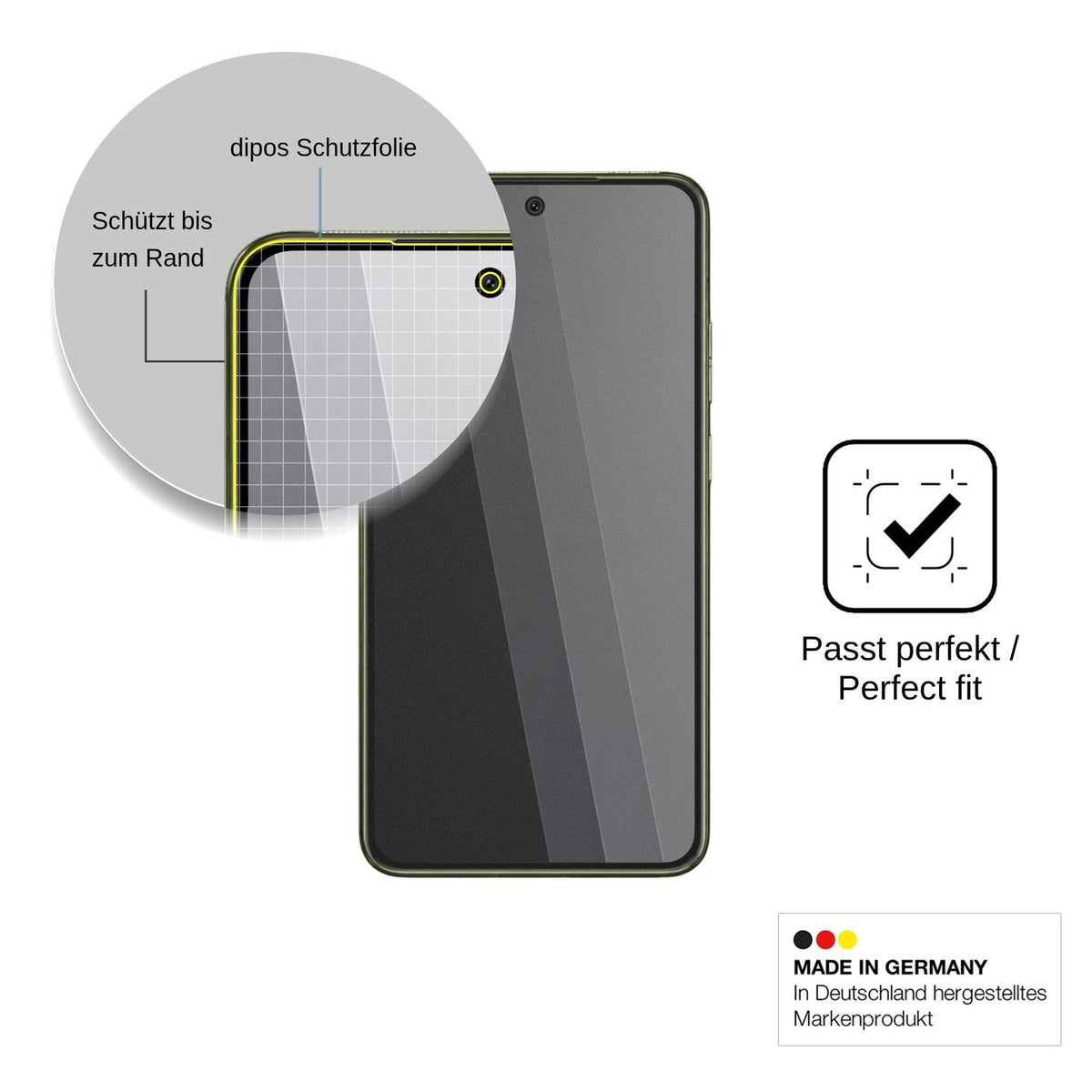 Blickschutzfolie für Motorola Signature 27 matt Schutzfolie Privacy