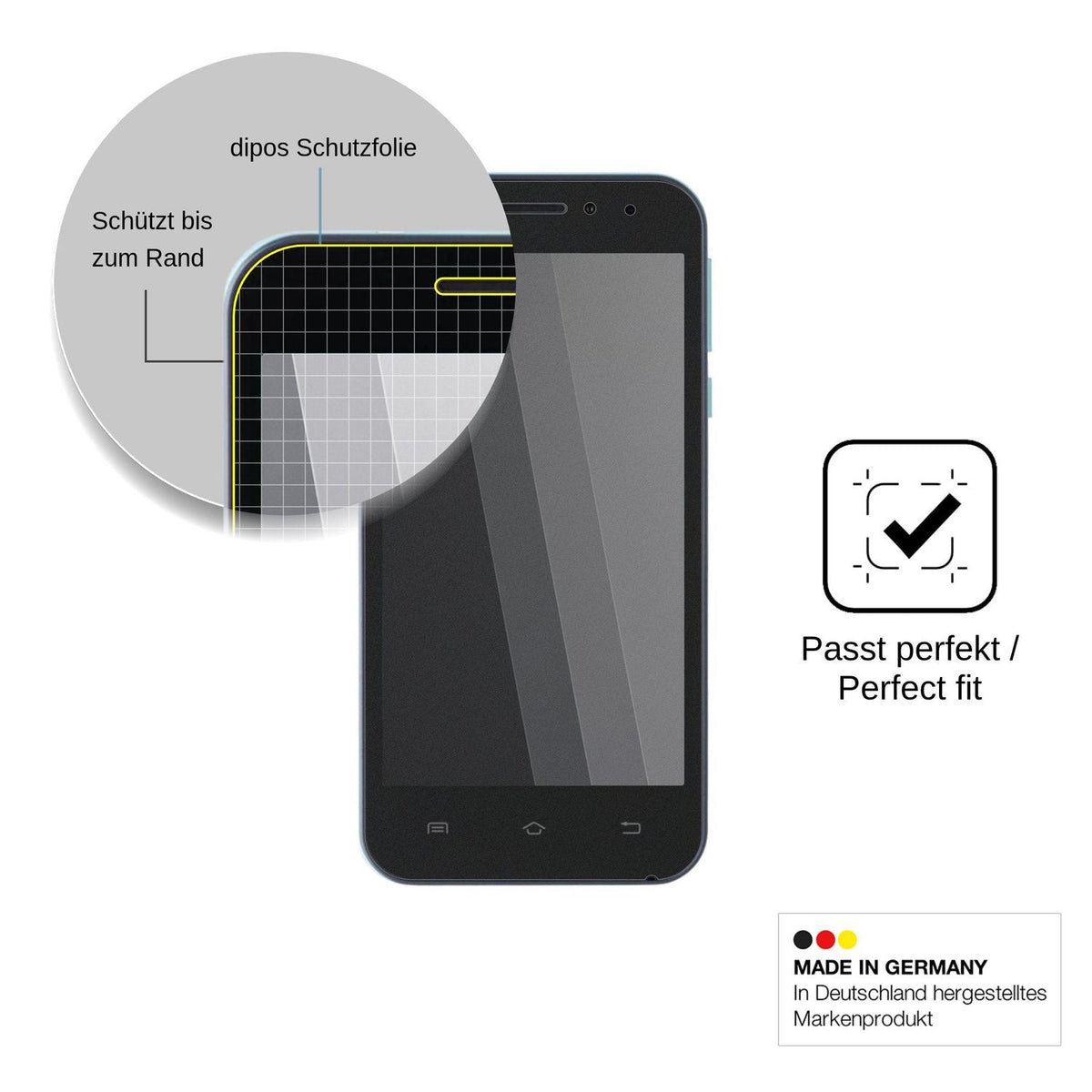 Blickschutzfolie für Nomi i451 Twist matt Schutzfolie Privacy