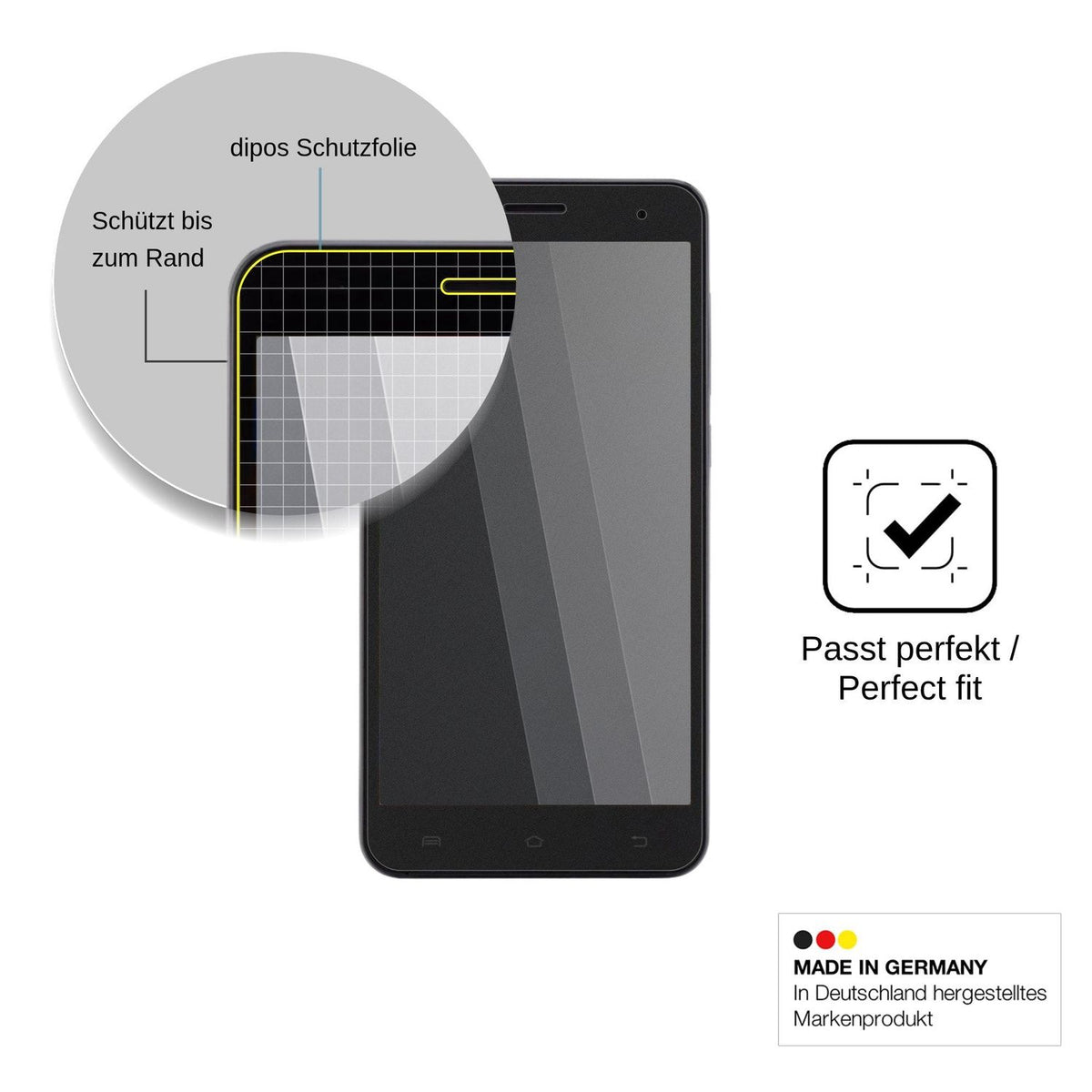 Blickschutzfolie für Nomi i504 Dream matt Schutzfolie Privacy
