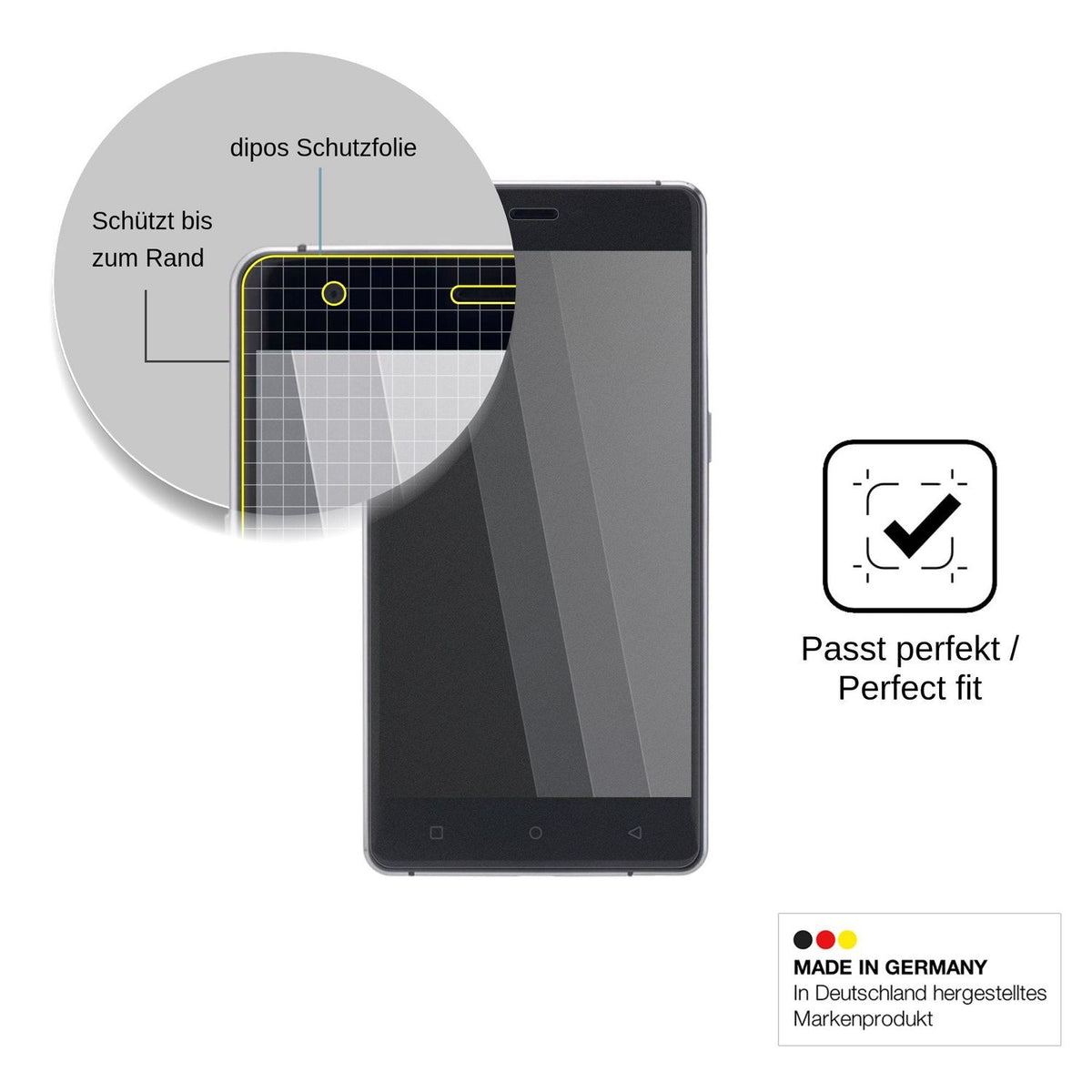 Blickschutzfolie für Nomi i506 Shine matt Schutzfolie Privacy