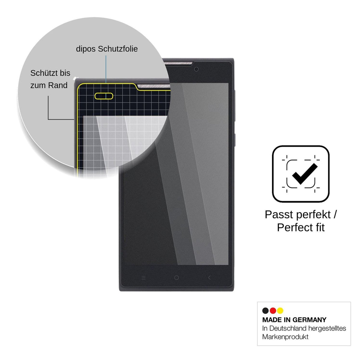 Blickschutzfolie für Nomi i508 Energy matt Schutzfolie Privacy