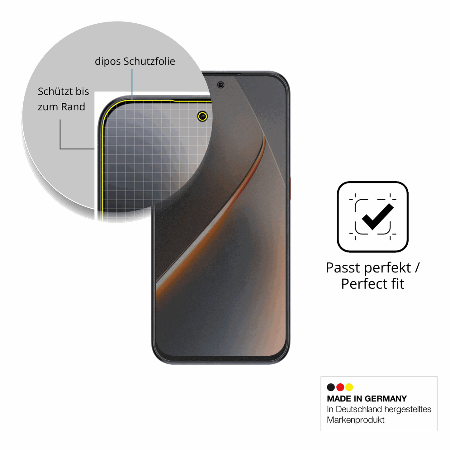 Schutz gegen Kratzer auf dem Nubia Neo 5 5G Glas durch Schlüssel oder Ähnliches
