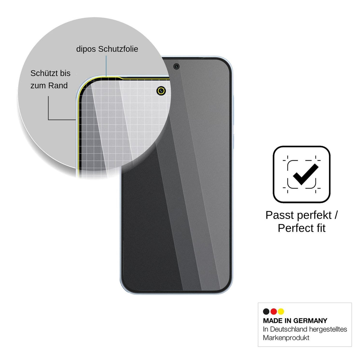 Blickschutzfolie für OnePlus Nord CE 6 5G matt Schutzfolie Privacy