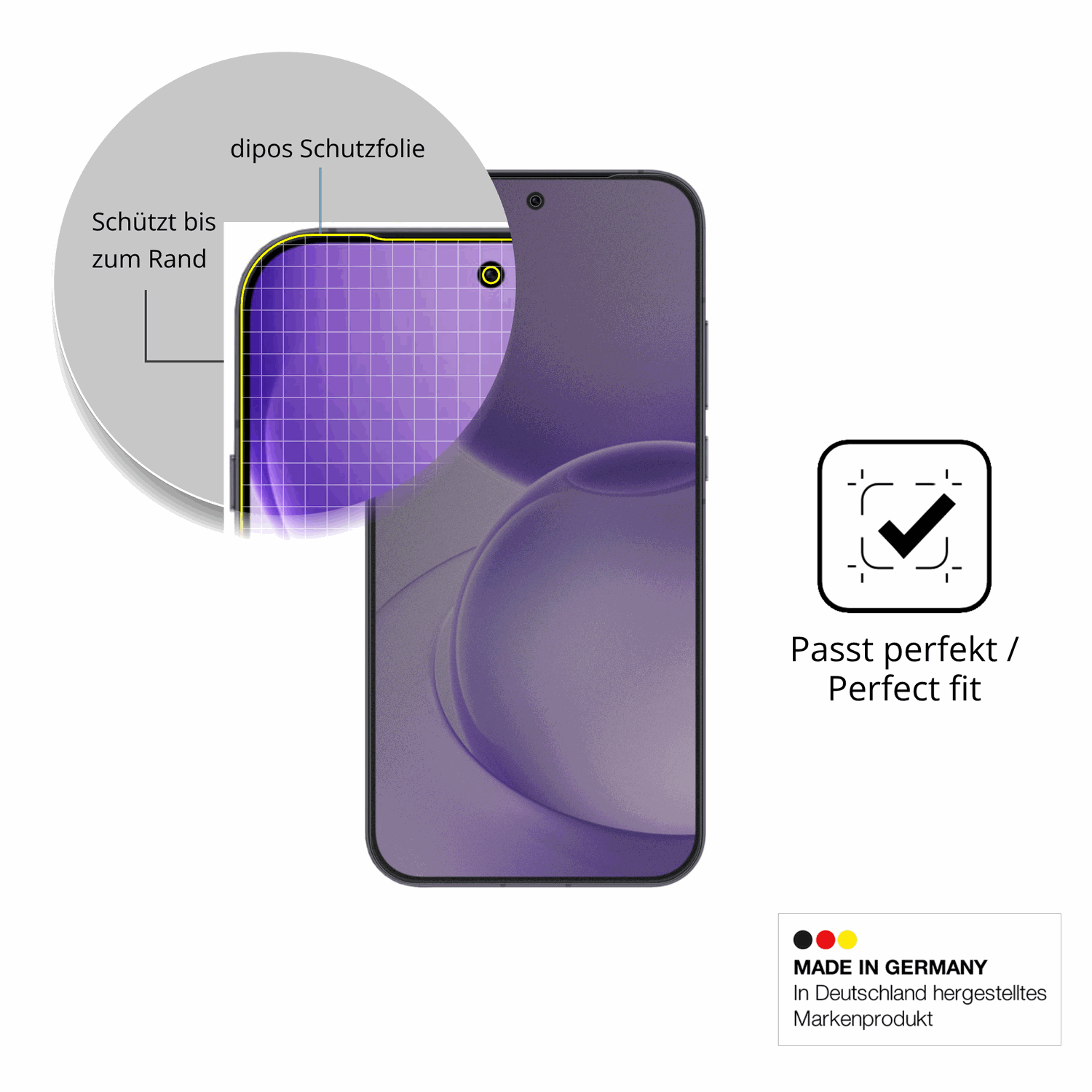 Schutz gegen Kratzer auf dem Oppo Reno16 Pro Glas durch Schlüssel oder Ähnliches