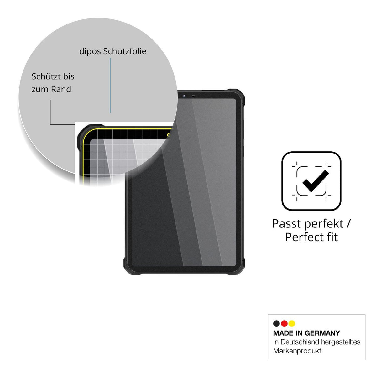 Schutz gegen Kratzer auf dem Oukitel RT11 5G Glas durch Schlüssel oder Ähnliches