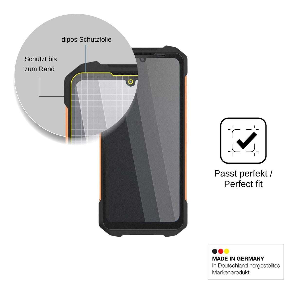 Blickschutzfolie für Philips S8310 matt Schutzfolie Privacy