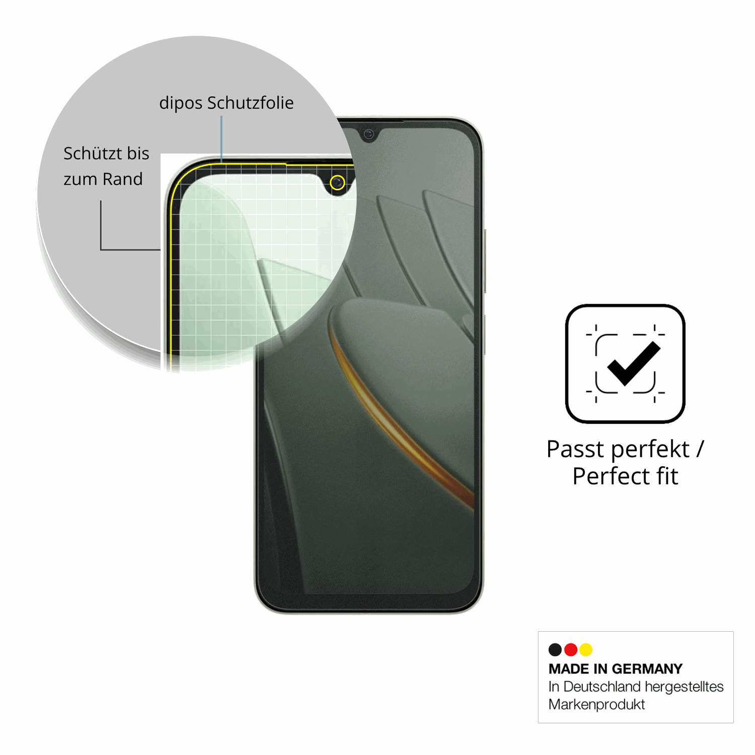 Schutz gegen Kratzer auf dem POCO C81 Pro Glas durch Schlüssel oder Ähnliches