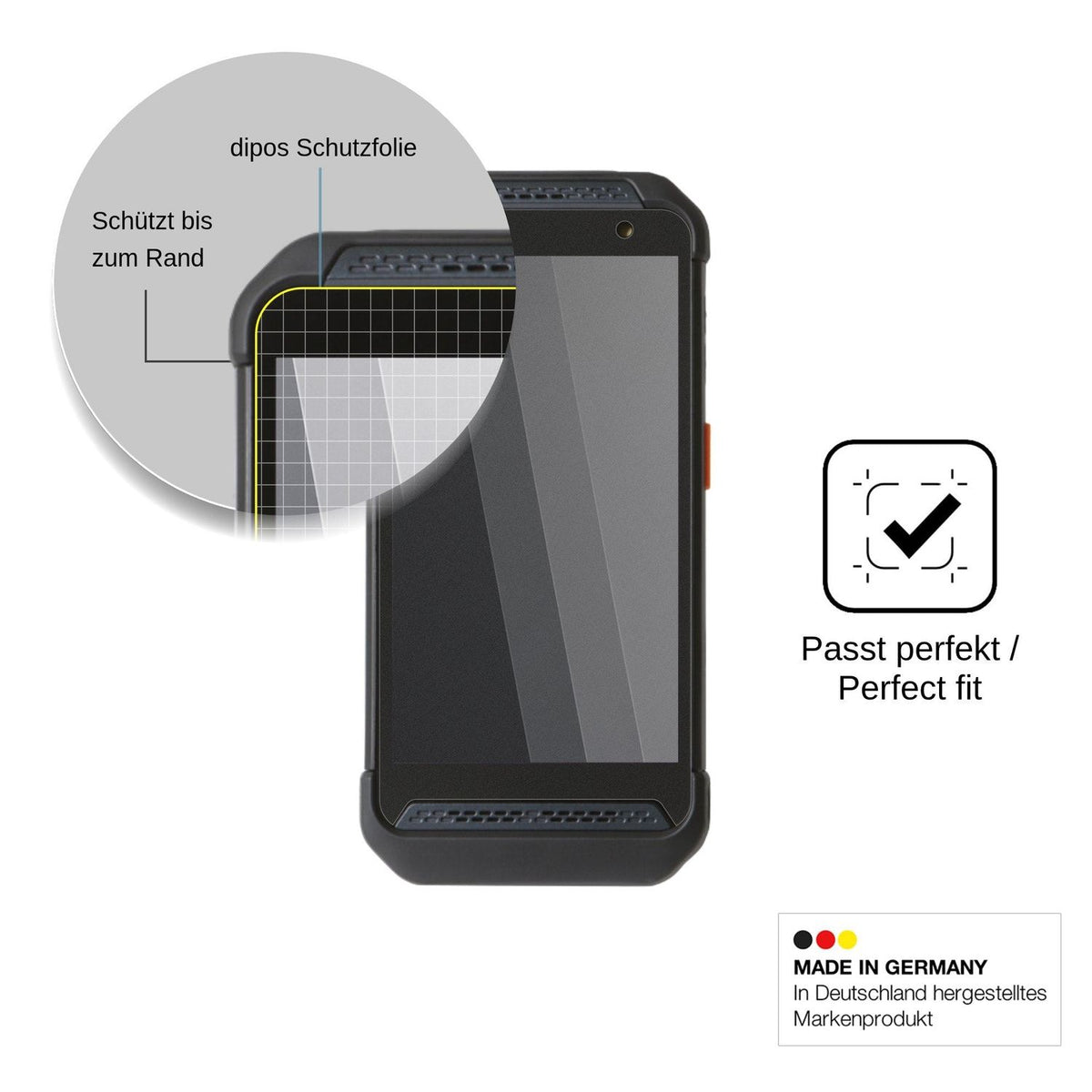 Blickschutzfolie für Point Mobile PM86 matt Schutzfolie Privacy