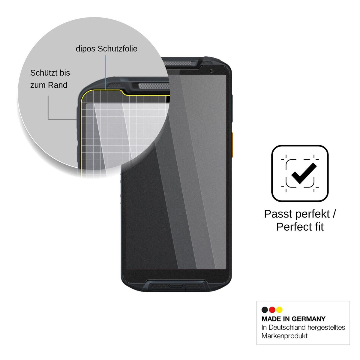 Blickschutzfolie für Point Mobile PM95 matt Schutzfolie Privacy