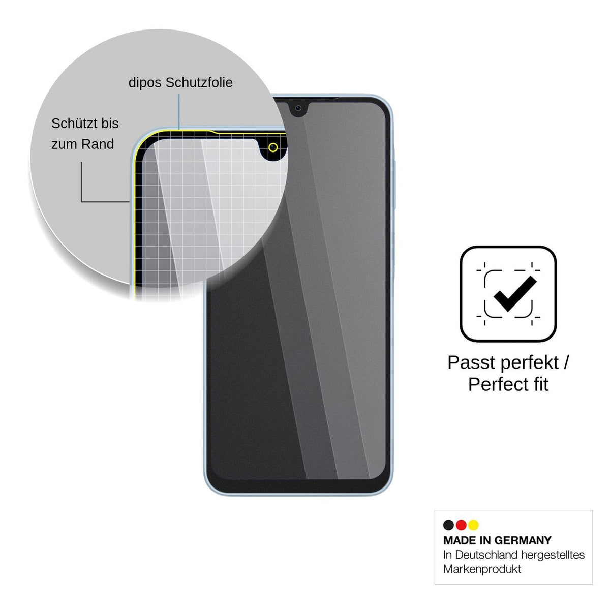 Blickschutzfolie für Samsung Galaxy A18 4G matt Schutzfolie Privacy