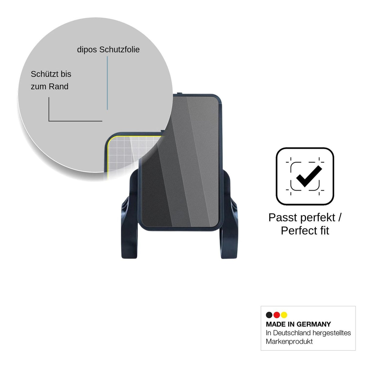 Blickschutzfolie für Sharplace Digitalanzeige 81F matt Schutzfolie Privacy