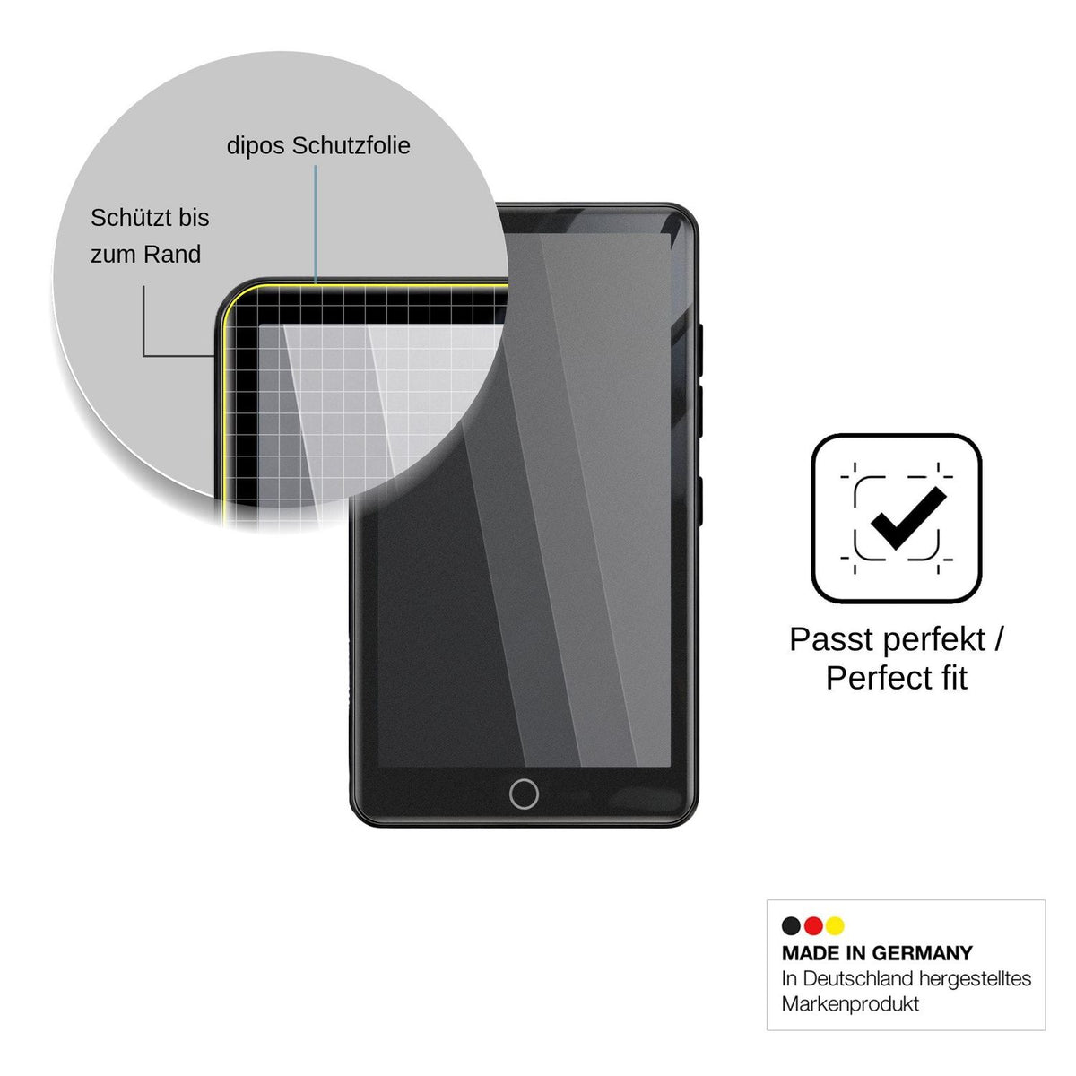 Blickschutzfolie für WAHYTKU W10 matt Schutzfolie Privacy