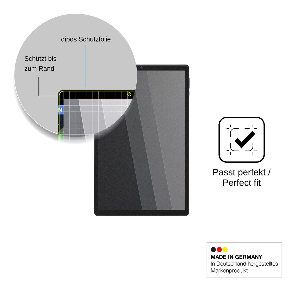 Blickschutzfolie für WOREGOO 11 Zoll Android 16 matt Schutzfolie Privacy