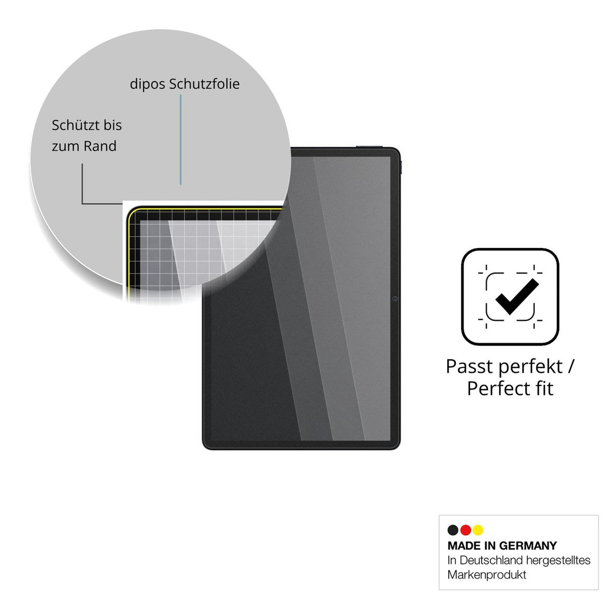 Schutz gegen Kratzer auf dem Xiaomi Black Shark Pad 7 Pro Glas durch Schlüssel oder Ähnliches