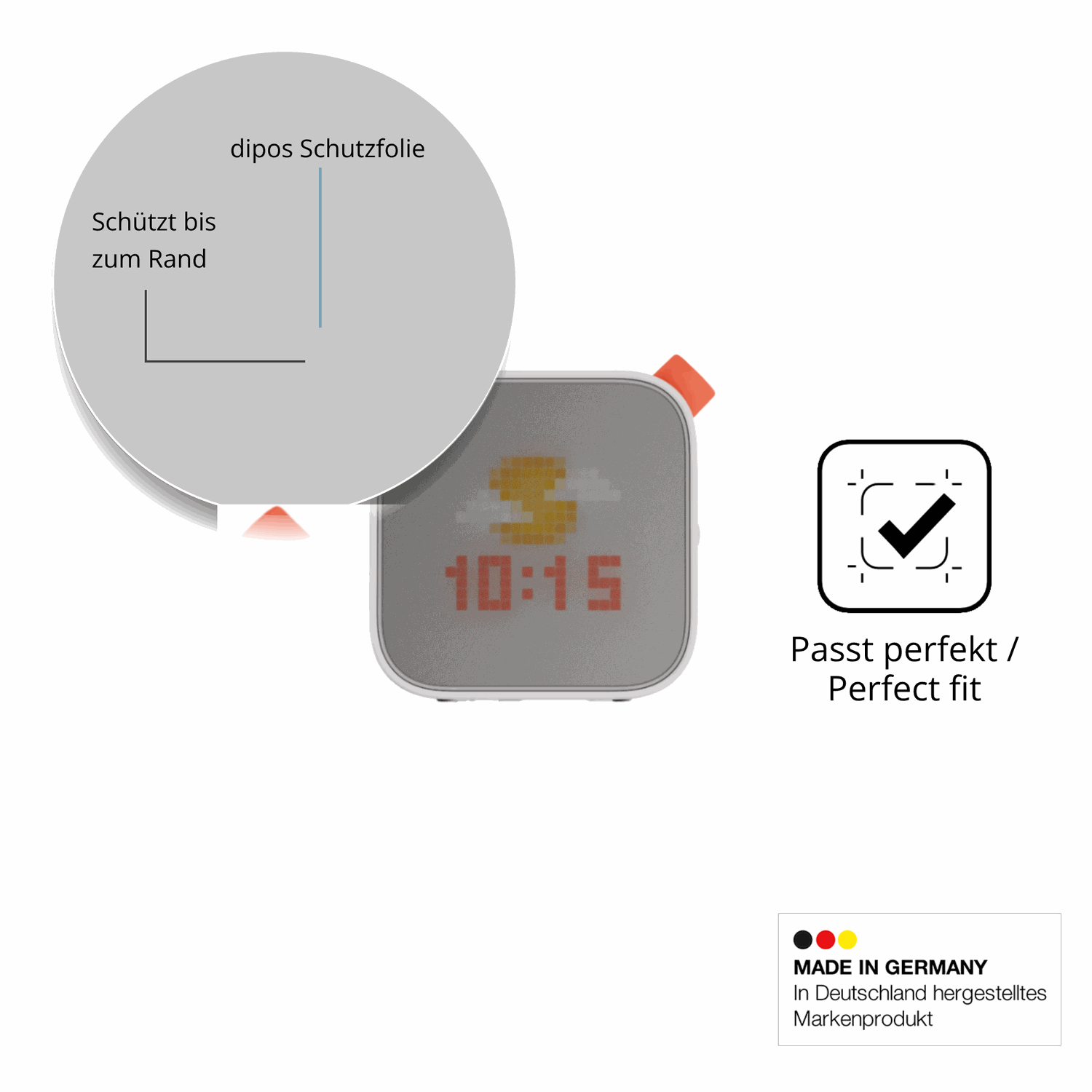 Schutz gegen Kratzer auf dem Yoto Player 3. Gen Glas durch Schlüssel oder Ähnliches