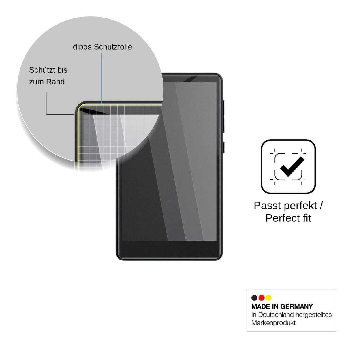Blickschutzfolie für ZAQE M501 matt Schutzfolie Privacy