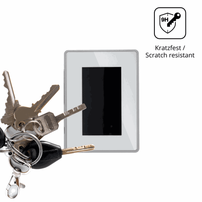 dipos Displayschutz für BUCHER automation JetView 1004, transparente Oberfläche, perfekte Passform auch für die Rundungen