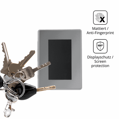 dipos Displayschutz für BUCHER automation JetView 1004, mattierte Oberfläche, Blickschutzfilter und perfekter Passform