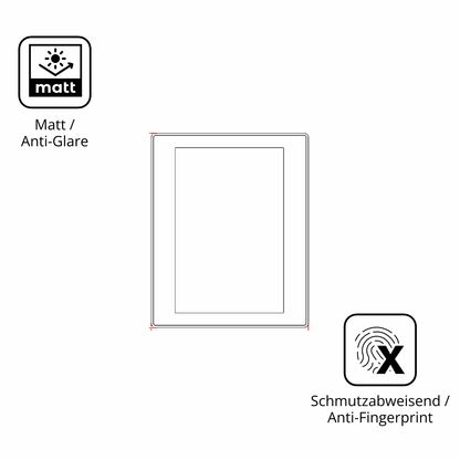 2x Schutzfolie matt für BUCHER automation JetView 1010 Display-Schutzfolie