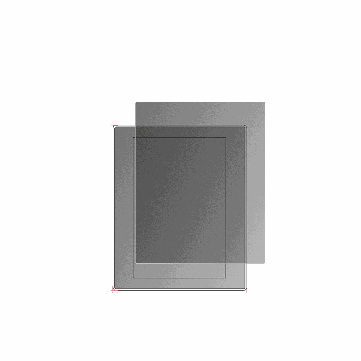 Blickschutzfolie für BUCHER automation JetView 1010 matt Schutzfolie Privacy