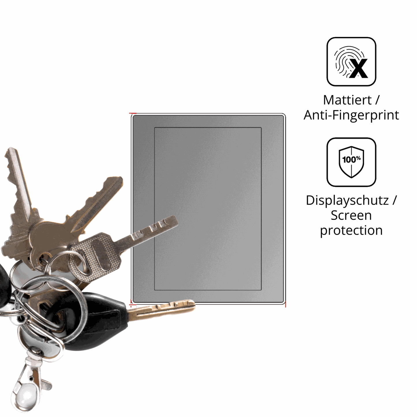 Blickschutzfolie für BUCHER automation JetView 1010 matt Schutzfolie Privacy