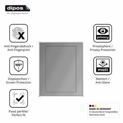 Blickschutzfolie für BUCHER automation JetView 1010 matt Schutzfolie Privacy