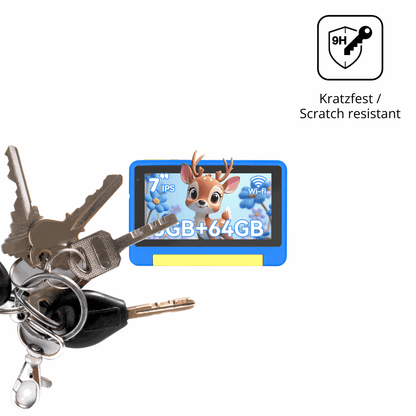 dipos Displayschutz für Bufo Kids Tablet 7 Zoll, mattierte Oberfläche, robuste Festigkeit und perfekte Passform