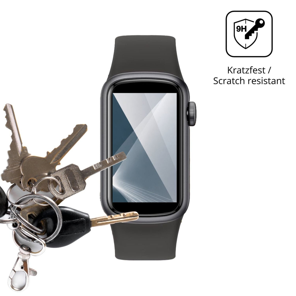 dipos Displayschutz für BUTFORFIT Fitness Tracker 1.47, transparente Oberfläche, perfekte Passform auch für die Rundungen