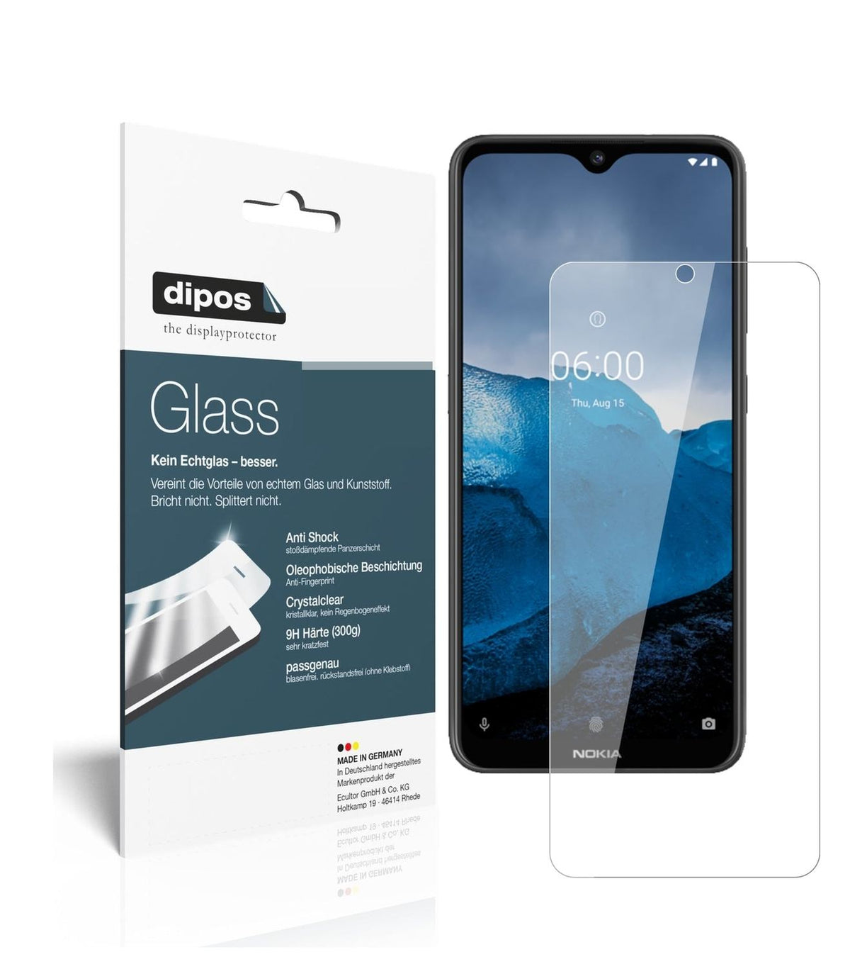 1x 9H Schutzfolie für Nokia 46059 Panzerfolie