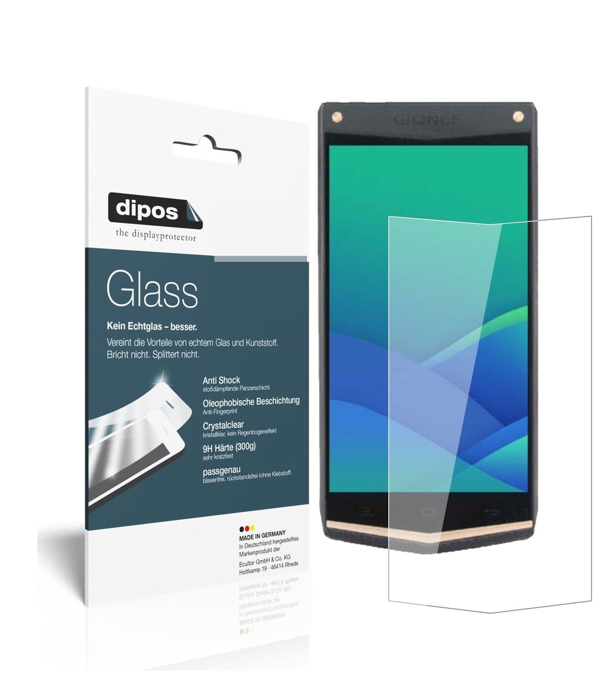 1x 9H Schutzfolie für Gionee W919 Panzerfolie