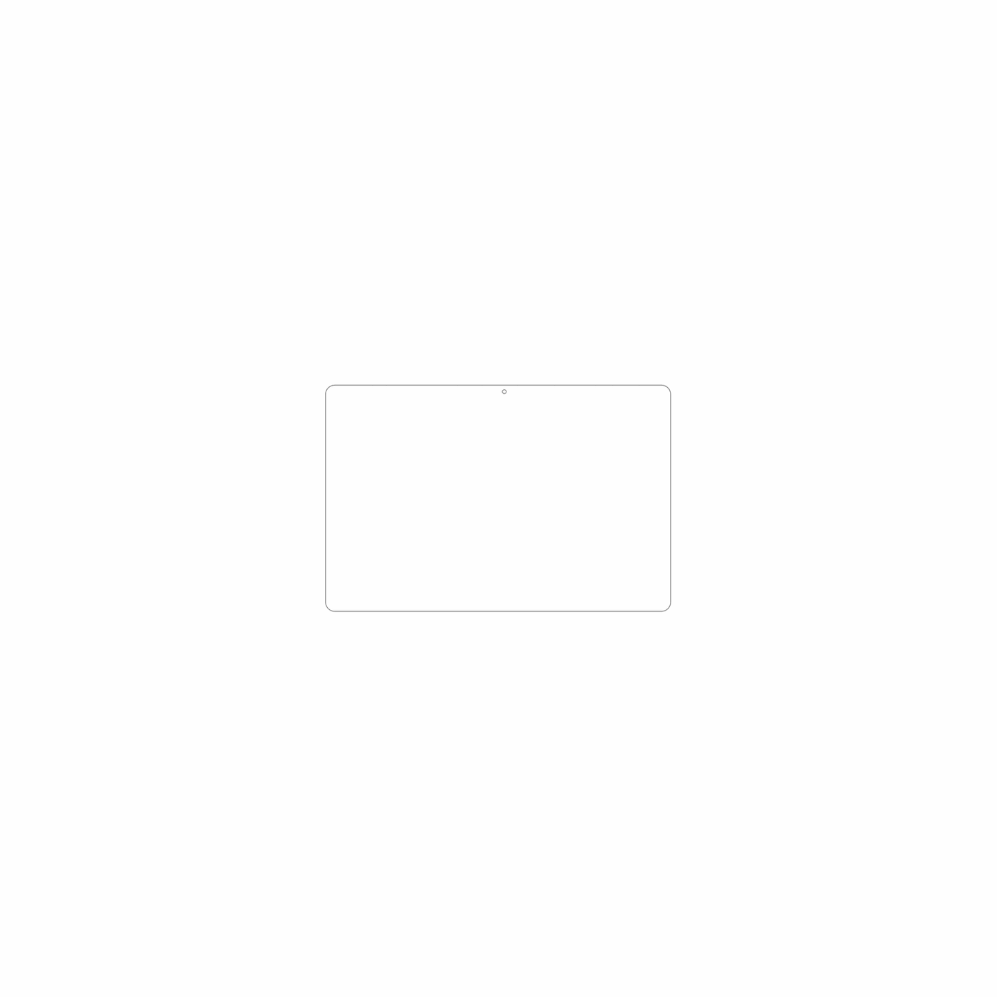 dipos Displayschutz für C idea P1300, mattierte Oberfläche, geringe Dicke und perfekte Passform