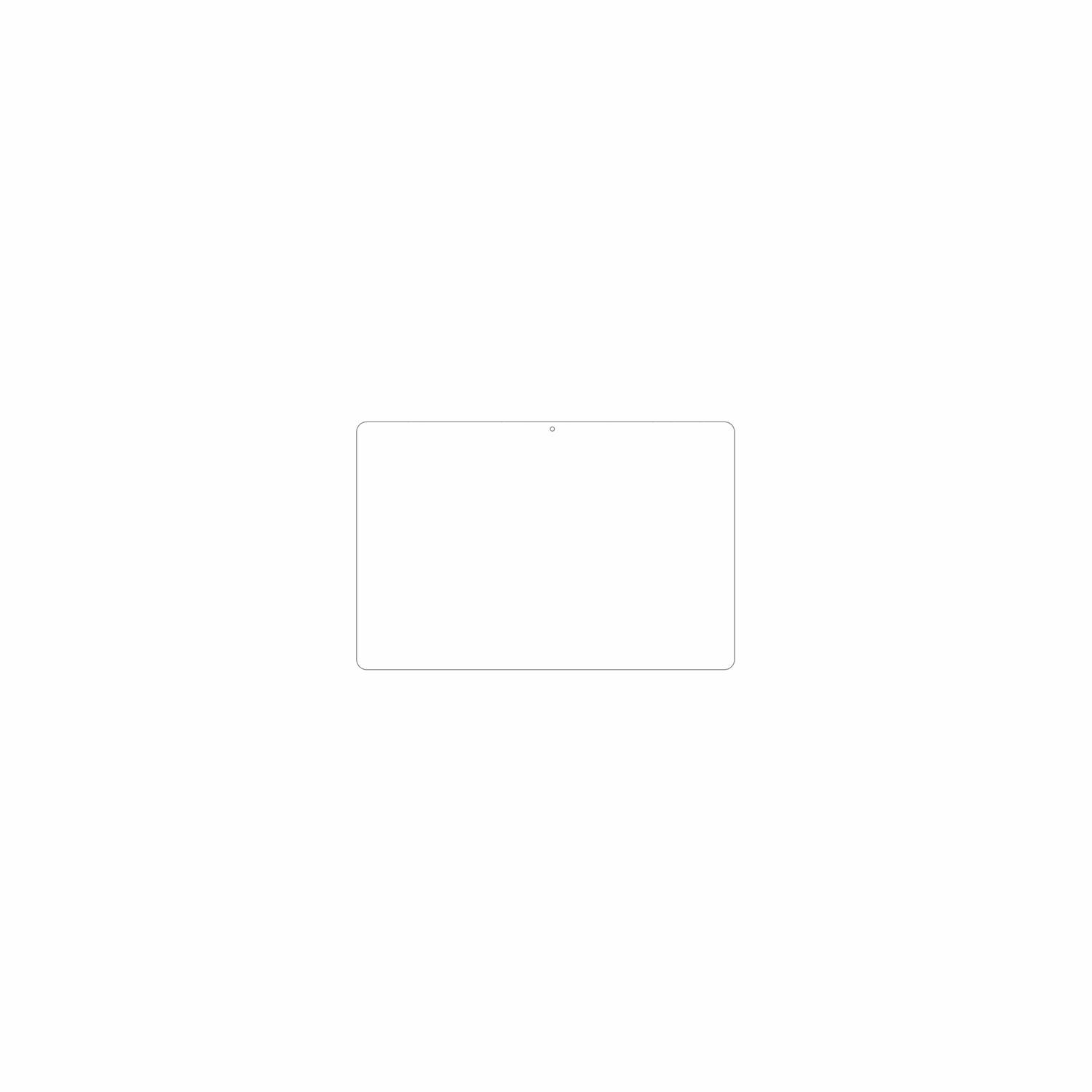 dipos Displayschutz für C idea P1300, mattierte Oberfläche, geringe Dicke und perfekte Passform