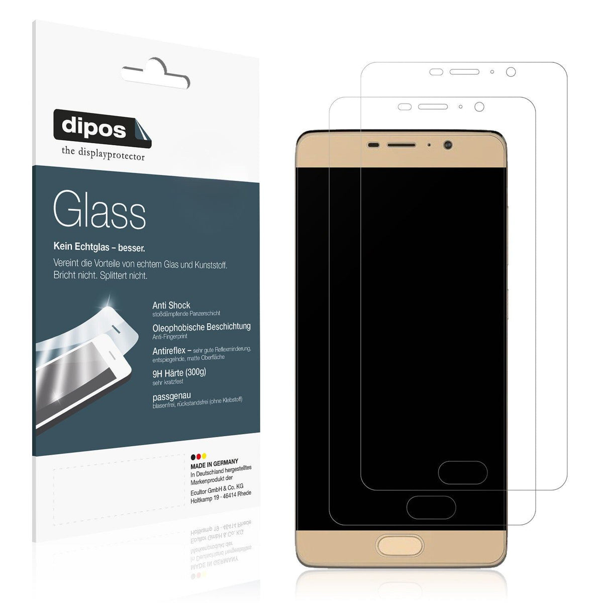 1x 9H Schutzfolie matt für Panasonic Eluga A3 Pro Panzerfolie
