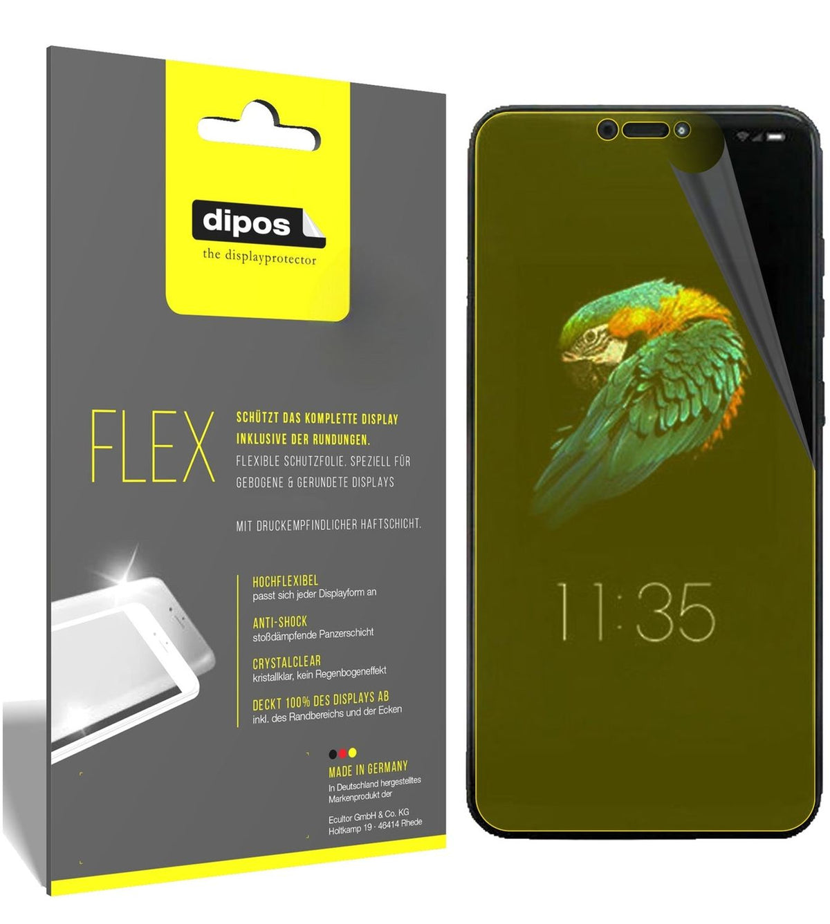 2x 3D Full Cover Schutzfolie für Lenovo S5 Pro GT