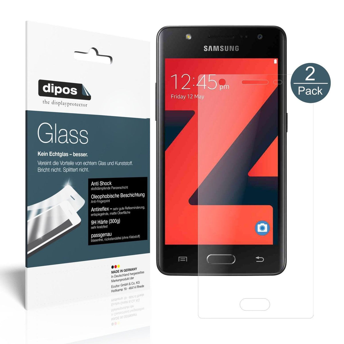 2x 9H Schutzfolie matt für Samsung Z4 Panzerfolie