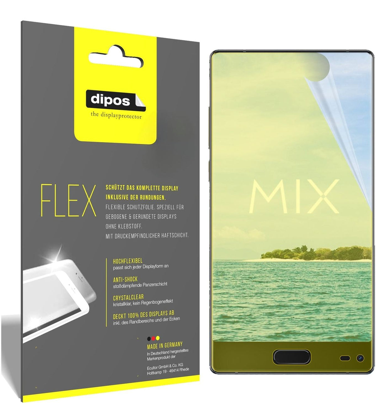 3x 3D Full Cover Schutzfolie für Ulefone Mix