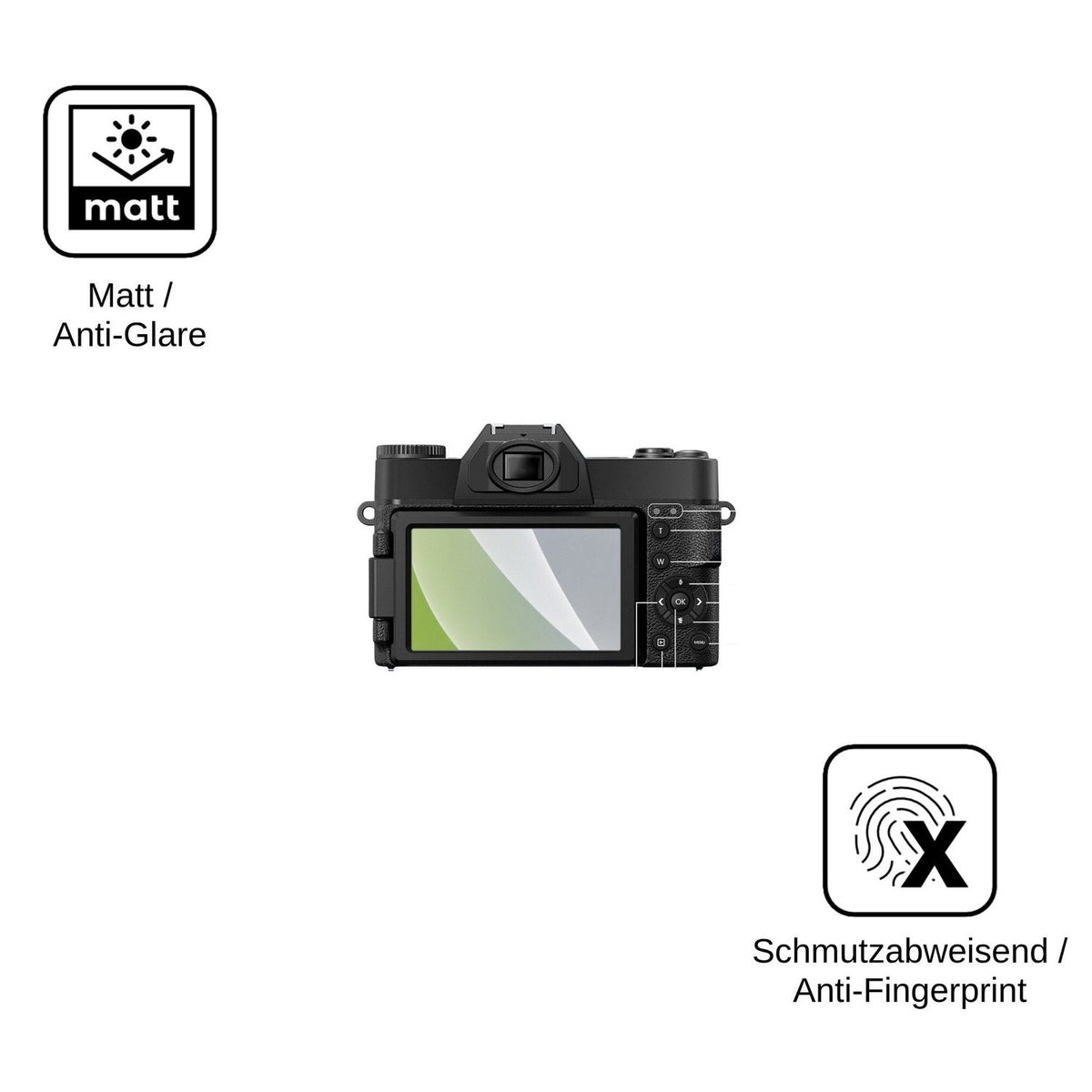 4x Schutzfolie matt für Camtryzine WD02-R10 Display-Schutzfolie